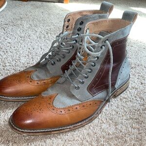 Stacy Adams Finnegan Wingtip Lace Up Boot size 11